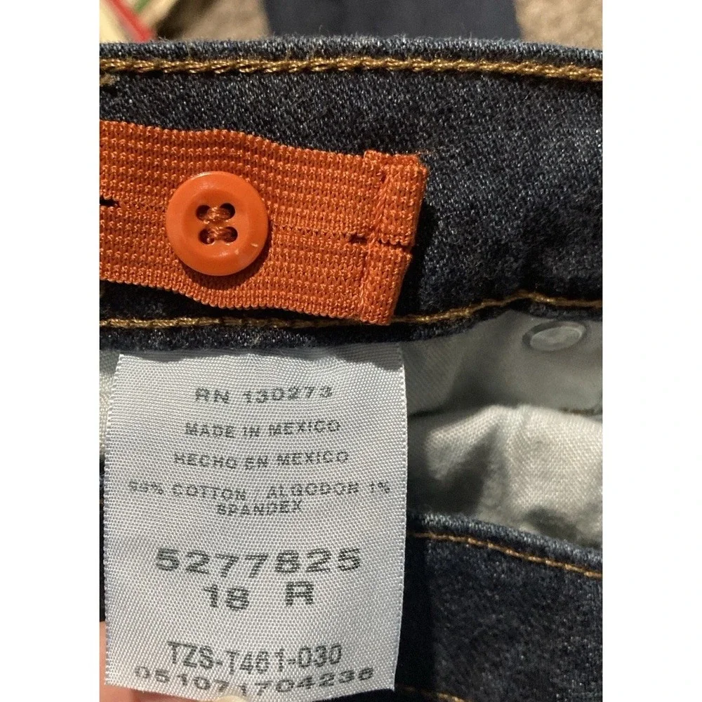 Lee Premium Select Jeans Boys 18R Dark Wash Straight Leg Stretch Denim 28x32